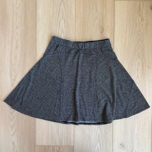 Max Studio Gray Speckled Circle Skirt